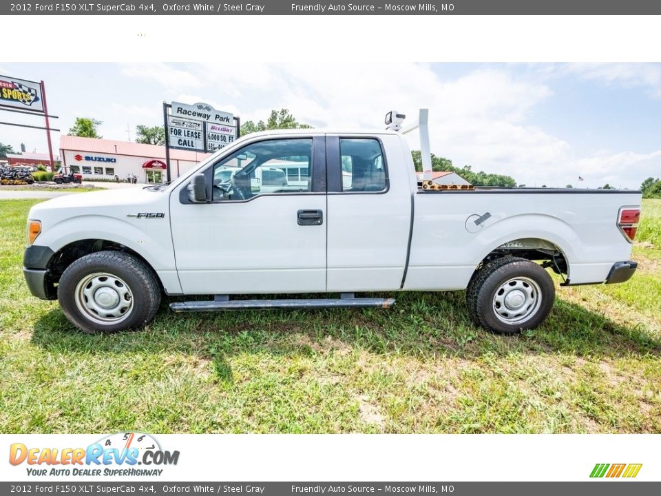 2012 Ford F150 XLT SuperCab 4x4 Oxford White / Steel Gray Photo #7