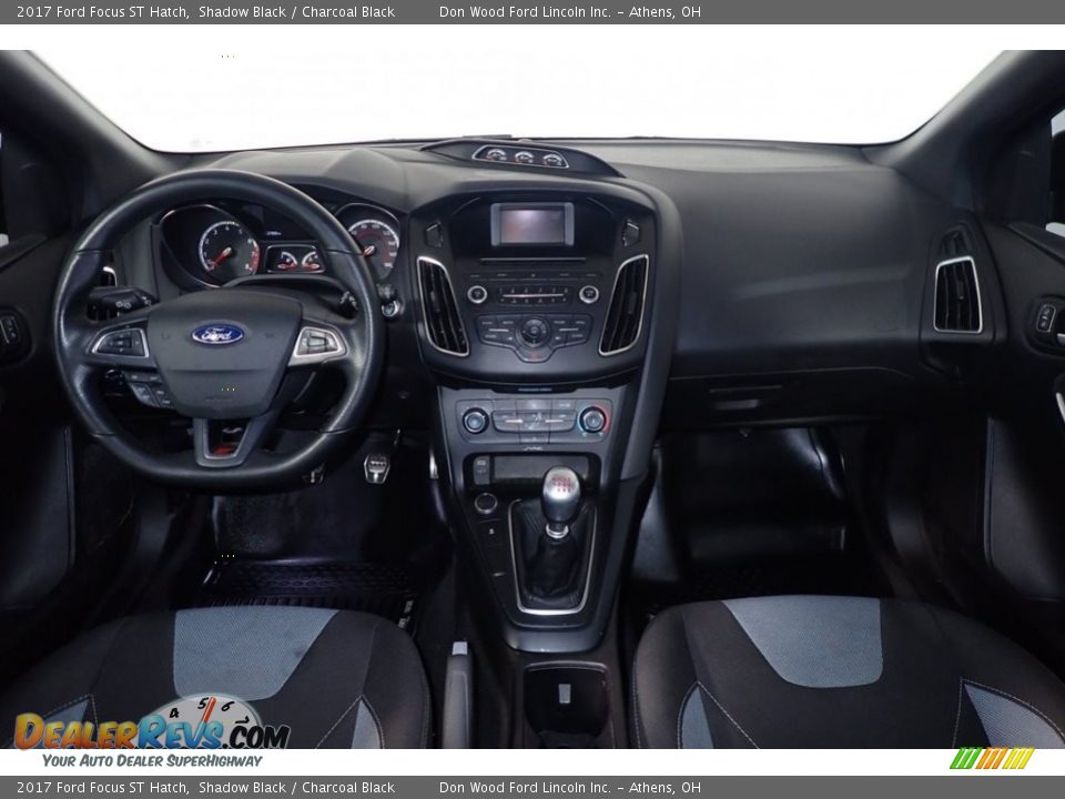 2017 Ford Focus ST Hatch Shadow Black / Charcoal Black Photo #24
