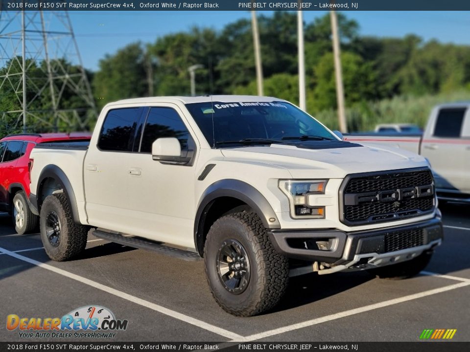 2018 Ford F150 SVT Raptor SuperCrew 4x4 Oxford White / Raptor Black Photo #3