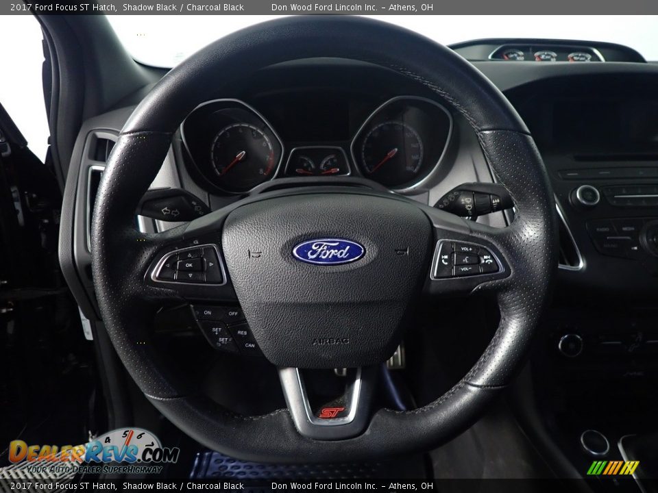 2017 Ford Focus ST Hatch Shadow Black / Charcoal Black Photo #27