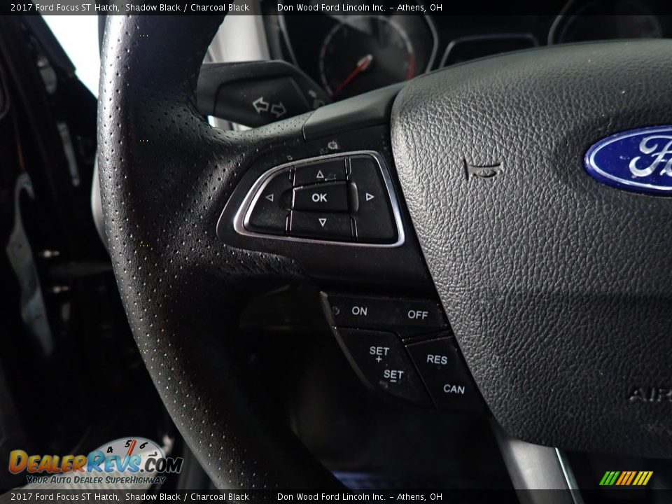 2017 Ford Focus ST Hatch Shadow Black / Charcoal Black Photo #29