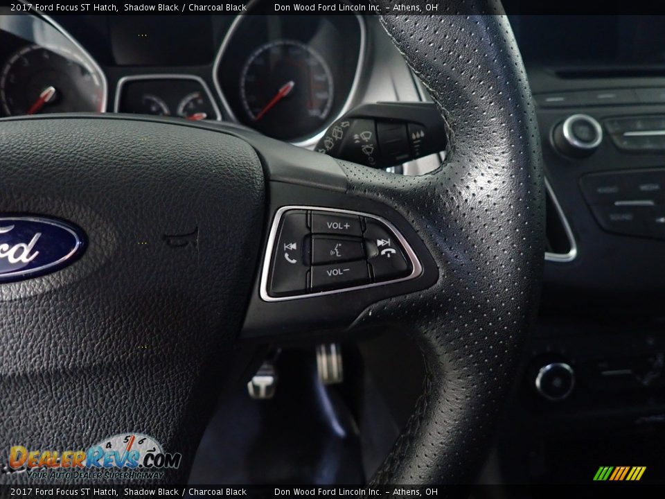 2017 Ford Focus ST Hatch Shadow Black / Charcoal Black Photo #30