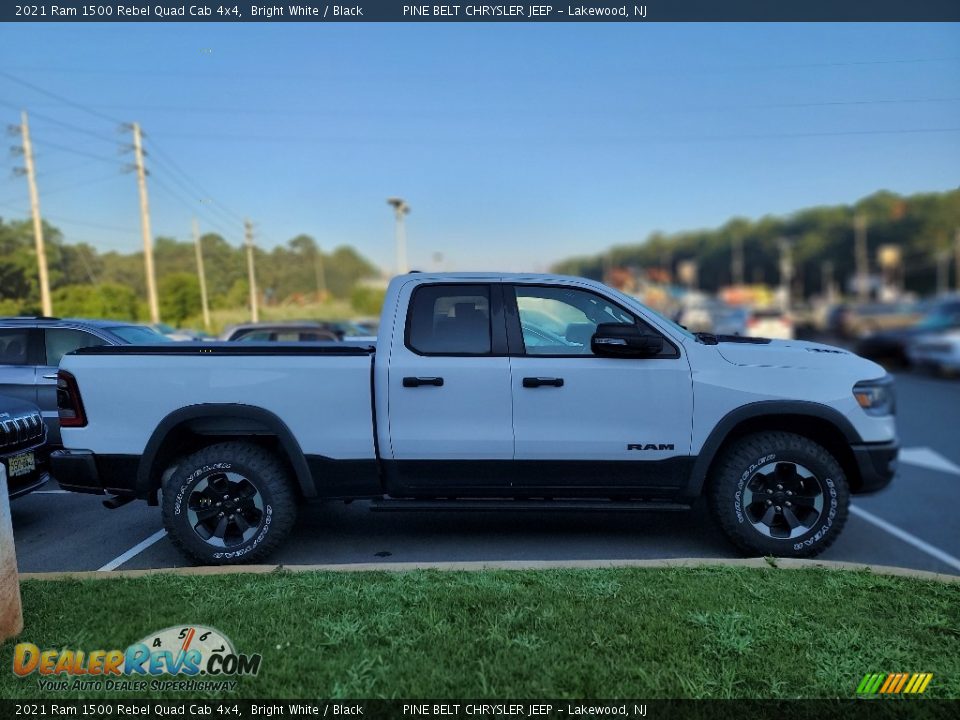 2021 Ram 1500 Rebel Quad Cab 4x4 Bright White / Black Photo #5