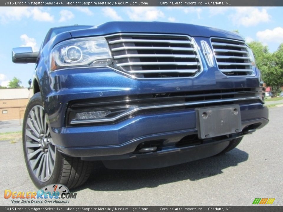 2016 Lincoln Navigator Select 4x4 Midnight Sapphire Metallic / Medium Light Stone Photo #2