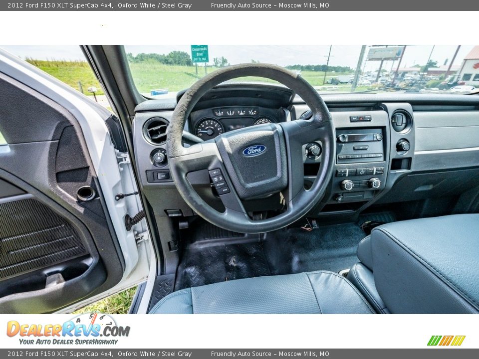 2012 Ford F150 XLT SuperCab 4x4 Oxford White / Steel Gray Photo #25