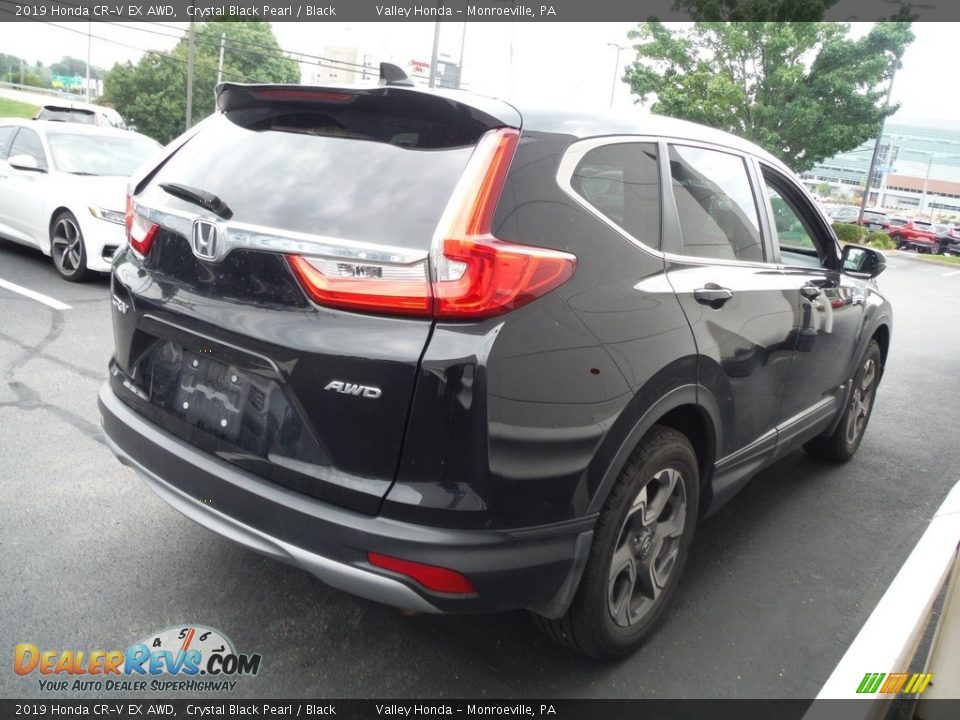 2019 Honda CR-V EX AWD Crystal Black Pearl / Black Photo #6