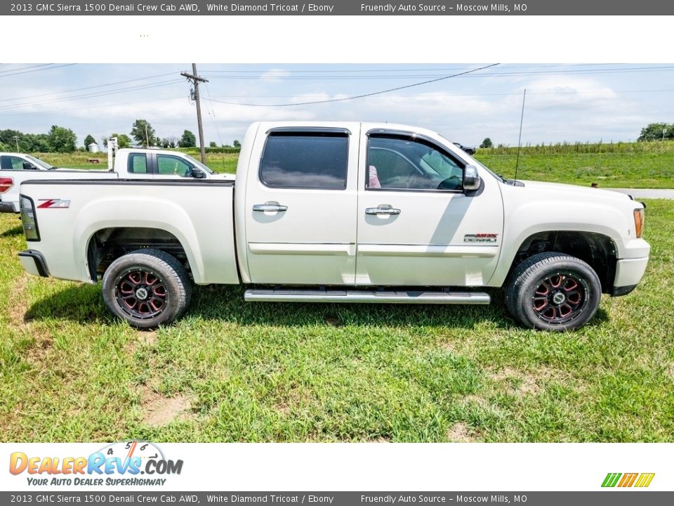 2013 GMC Sierra 1500 Denali Crew Cab AWD White Diamond Tricoat / Ebony Photo #3