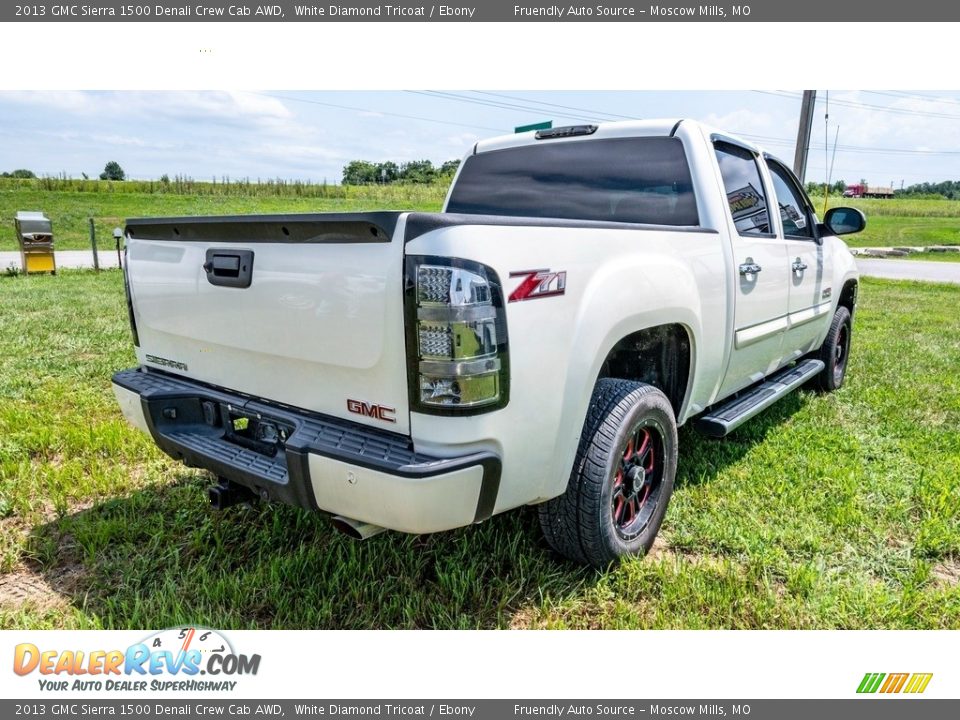 2013 GMC Sierra 1500 Denali Crew Cab AWD White Diamond Tricoat / Ebony Photo #4