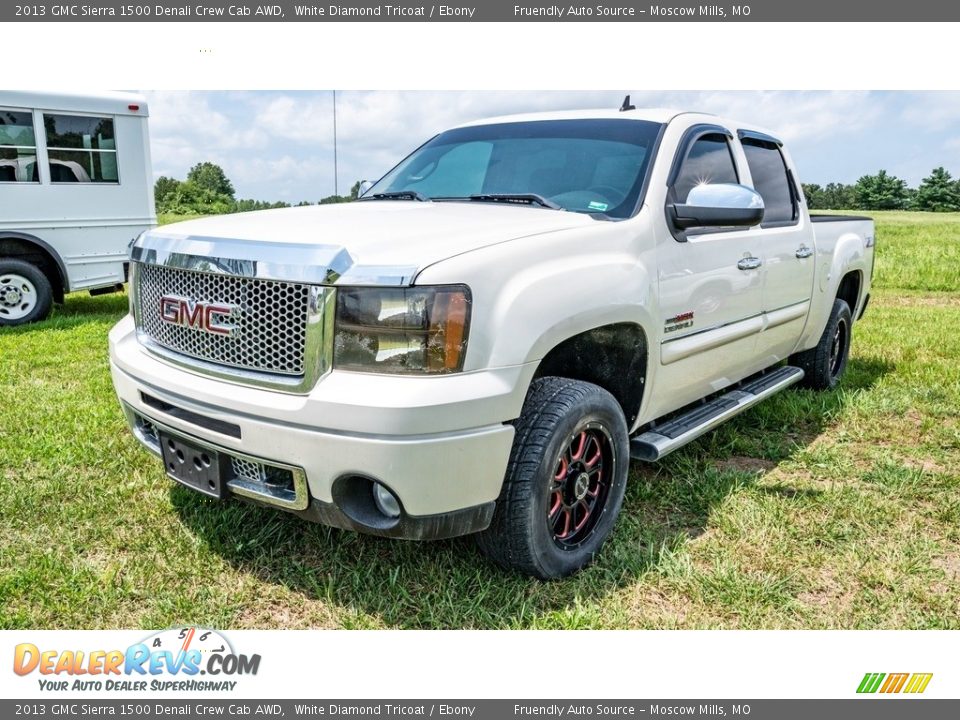 2013 GMC Sierra 1500 Denali Crew Cab AWD White Diamond Tricoat / Ebony Photo #8