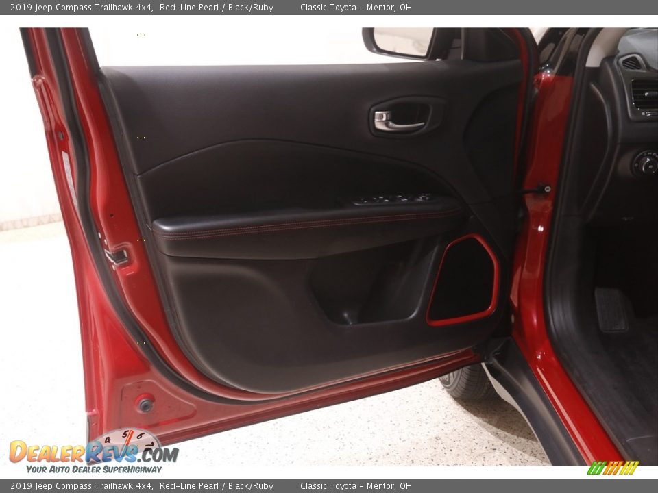 2019 Jeep Compass Trailhawk 4x4 Red-Line Pearl / Black/Ruby Photo #4