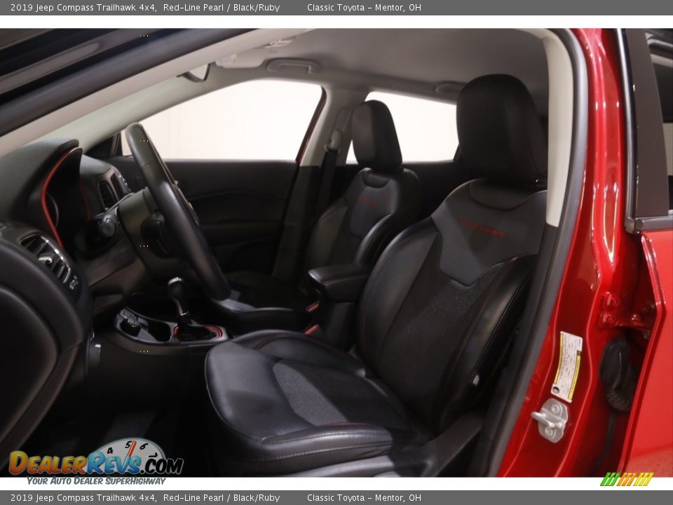 2019 Jeep Compass Trailhawk 4x4 Red-Line Pearl / Black/Ruby Photo #5