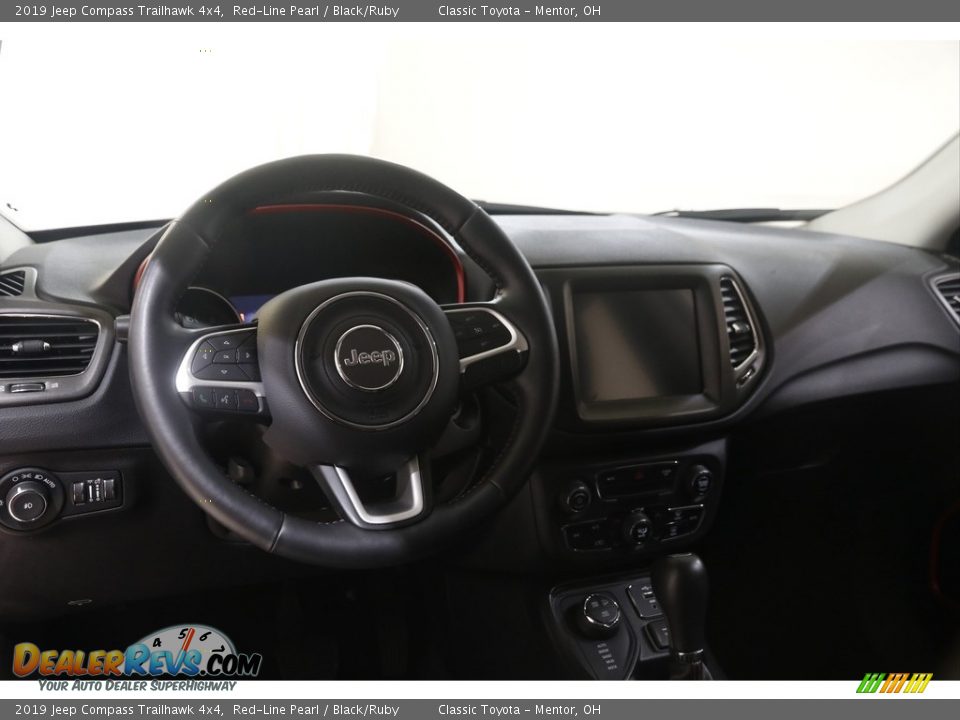 2019 Jeep Compass Trailhawk 4x4 Red-Line Pearl / Black/Ruby Photo #6