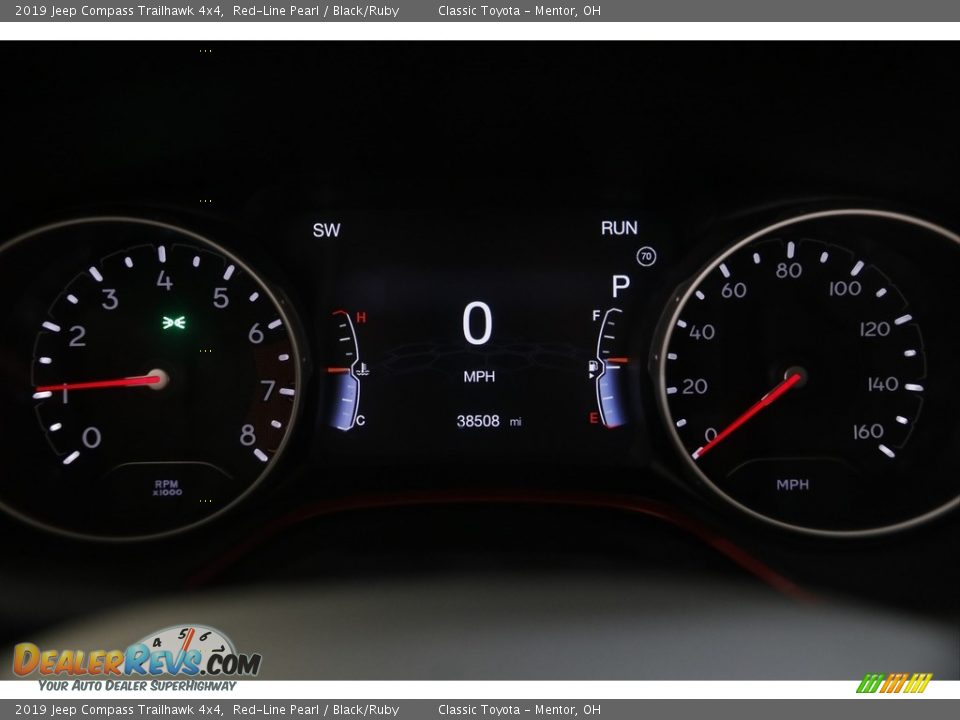 2019 Jeep Compass Trailhawk 4x4 Red-Line Pearl / Black/Ruby Photo #8