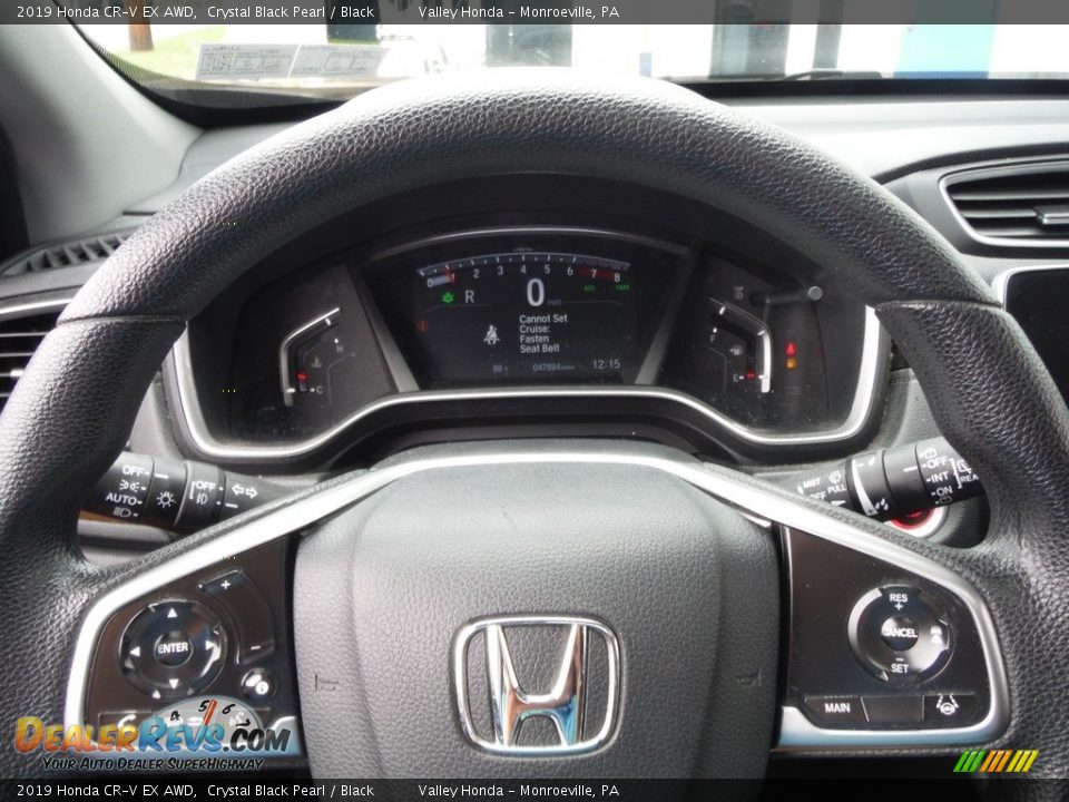 2019 Honda CR-V EX AWD Crystal Black Pearl / Black Photo #21
