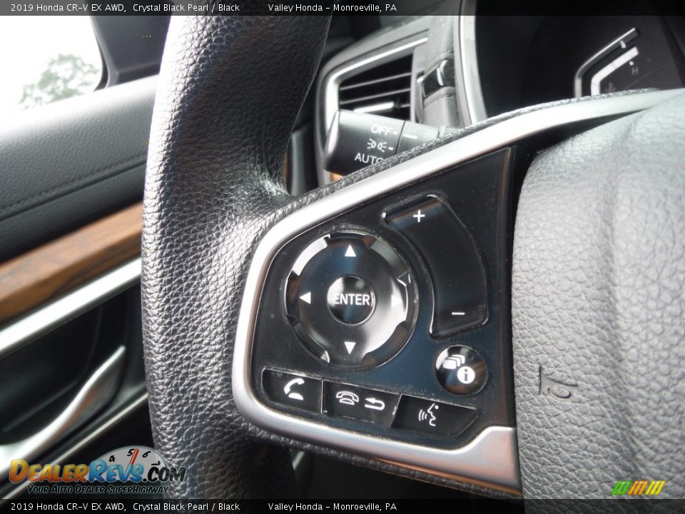 2019 Honda CR-V EX AWD Crystal Black Pearl / Black Photo #22