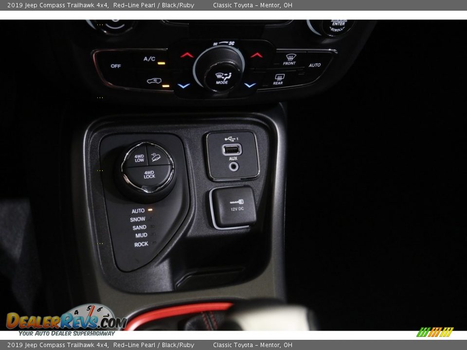 2019 Jeep Compass Trailhawk 4x4 Red-Line Pearl / Black/Ruby Photo #16