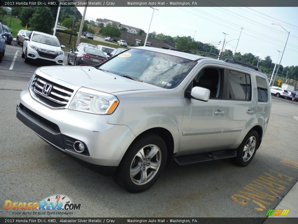 2013 Honda Pilot EX-L 4WD Alabaster Silver Metallic / Gray Photo #7