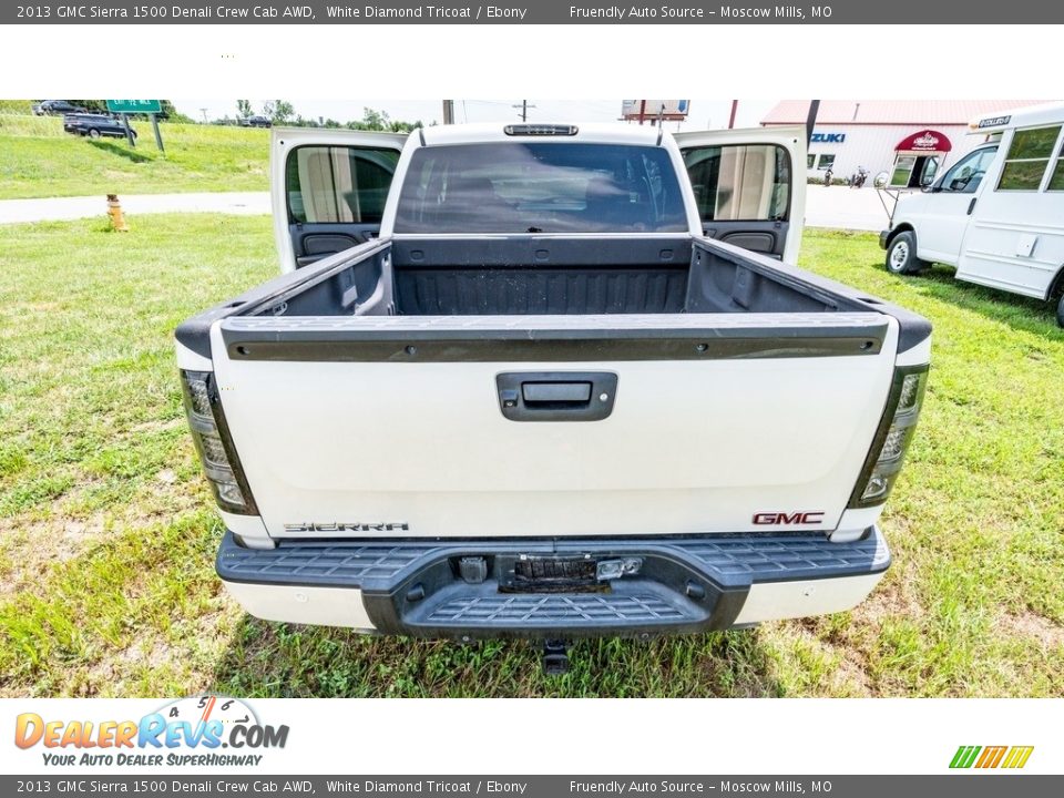 2013 GMC Sierra 1500 Denali Crew Cab AWD White Diamond Tricoat / Ebony Photo #21