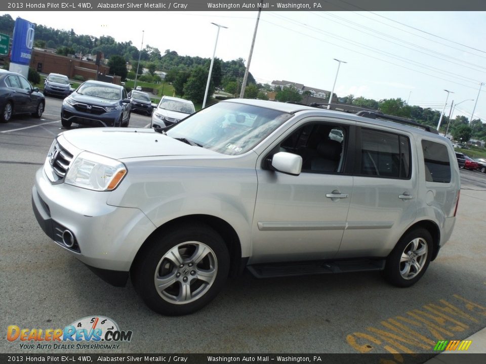 2013 Honda Pilot EX-L 4WD Alabaster Silver Metallic / Gray Photo #8