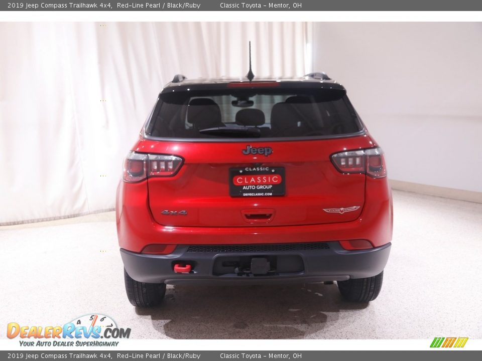 2019 Jeep Compass Trailhawk 4x4 Red-Line Pearl / Black/Ruby Photo #20