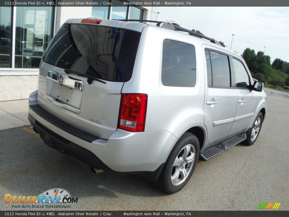 2013 Honda Pilot EX-L 4WD Alabaster Silver Metallic / Gray Photo #11