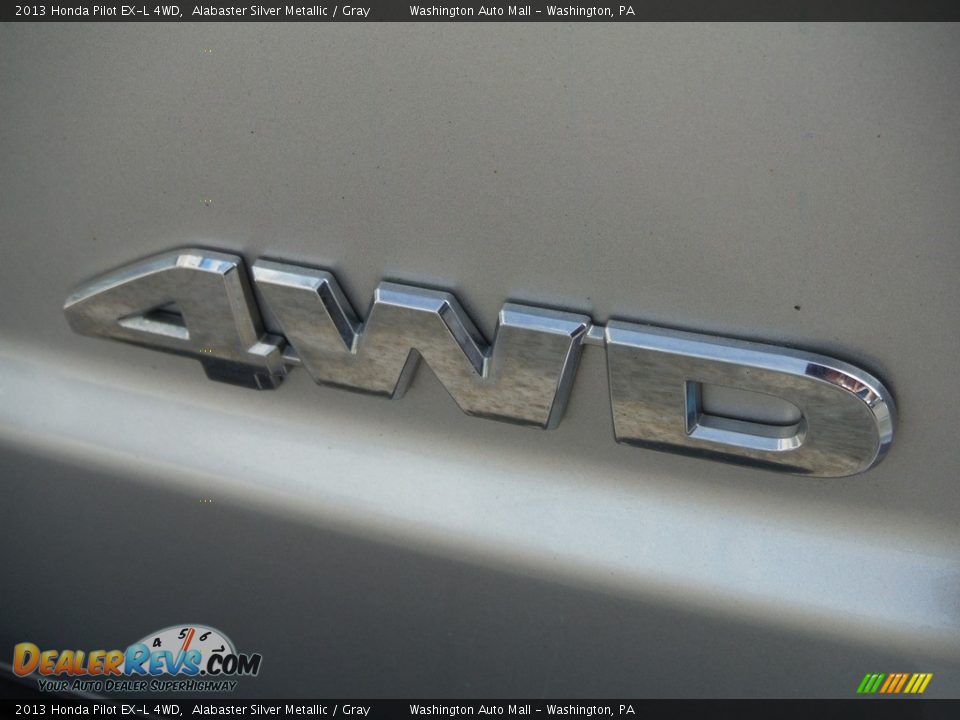 2013 Honda Pilot EX-L 4WD Alabaster Silver Metallic / Gray Photo #12