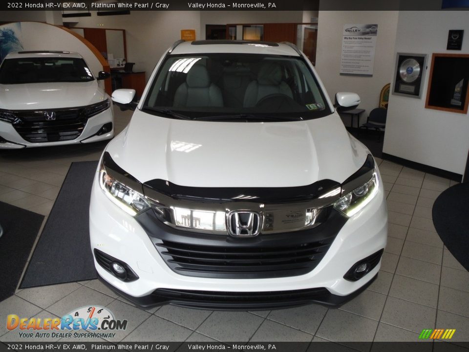 2022 Honda HR-V EX AWD Platinum White Pearl / Gray Photo #5