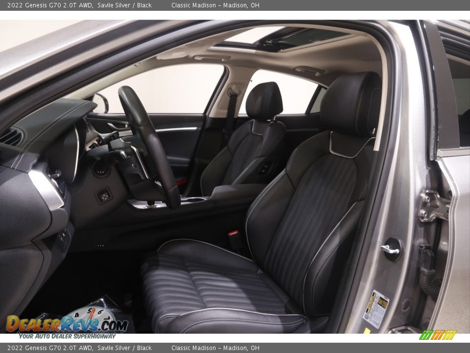 Front Seat of 2022 Genesis G70 2.0T AWD Photo #5