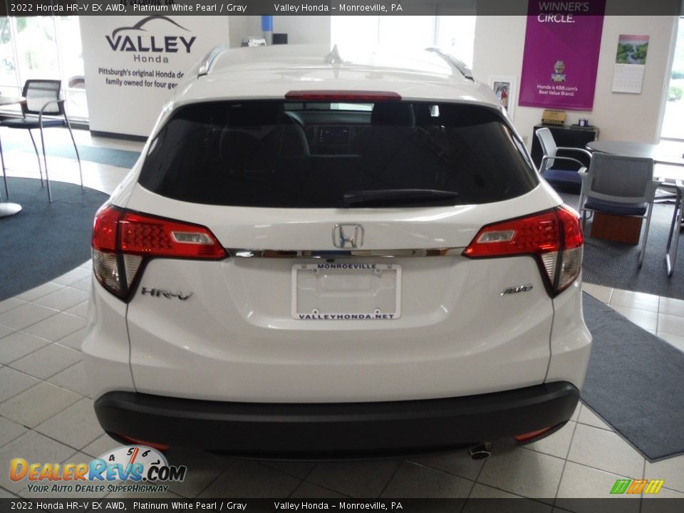 2022 Honda HR-V EX AWD Platinum White Pearl / Gray Photo #9