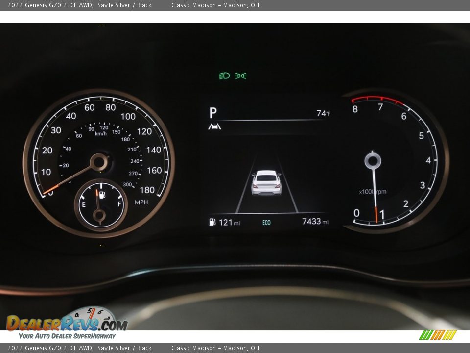 2022 Genesis G70 2.0T AWD Gauges Photo #8