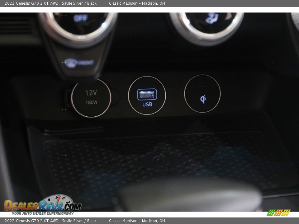 2022 Genesis G70 2.0T AWD Savile Silver / Black Photo #14