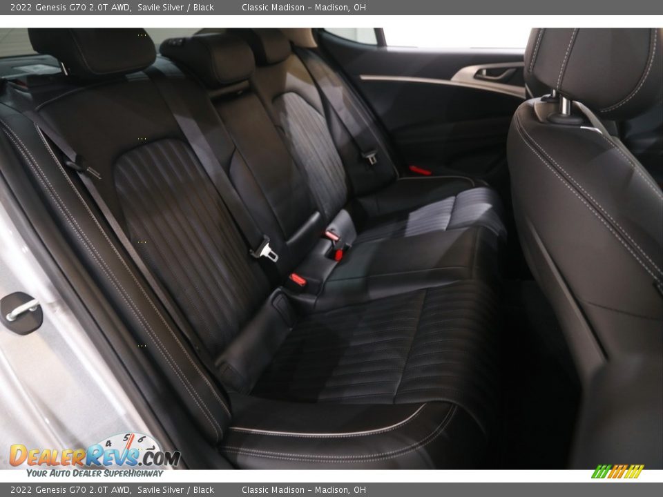 Rear Seat of 2022 Genesis G70 2.0T AWD Photo #17