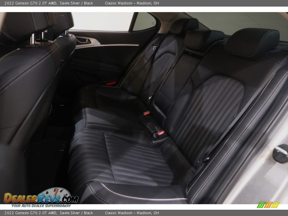 Rear Seat of 2022 Genesis G70 2.0T AWD Photo #18