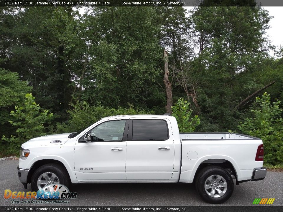 2022 Ram 1500 Laramie Crew Cab 4x4 Bright White / Black Photo #1