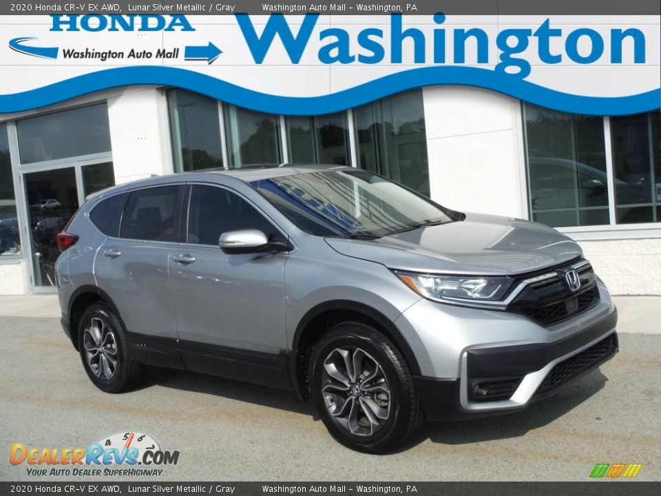 2020 Honda CR-V EX AWD Lunar Silver Metallic / Gray Photo #1