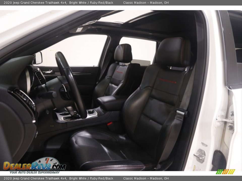 2020 Jeep Grand Cherokee Trailhawk 4x4 Bright White / Ruby Red/Black Photo #5