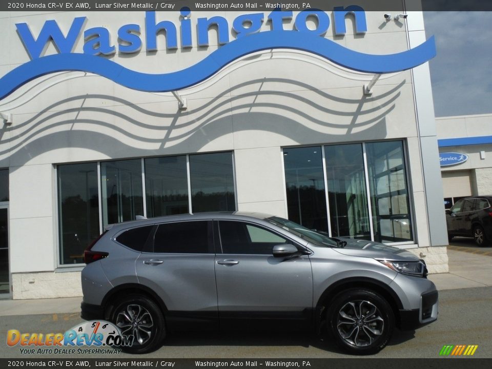 2020 Honda CR-V EX AWD Lunar Silver Metallic / Gray Photo #2
