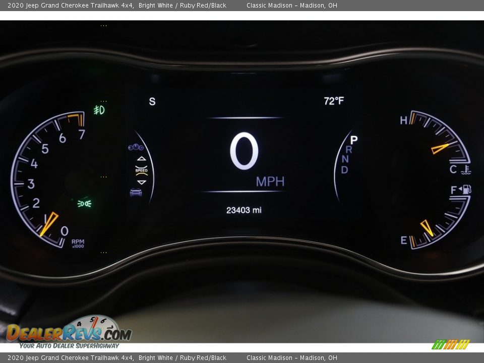 2020 Jeep Grand Cherokee Trailhawk 4x4 Bright White / Ruby Red/Black Photo #8