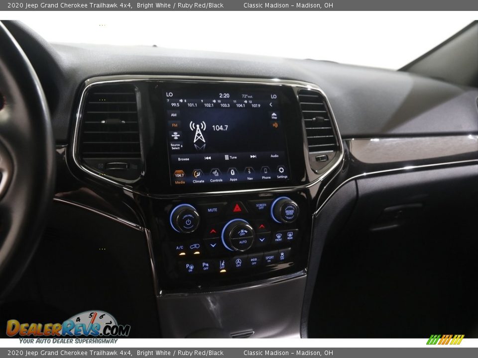 2020 Jeep Grand Cherokee Trailhawk 4x4 Bright White / Ruby Red/Black Photo #9