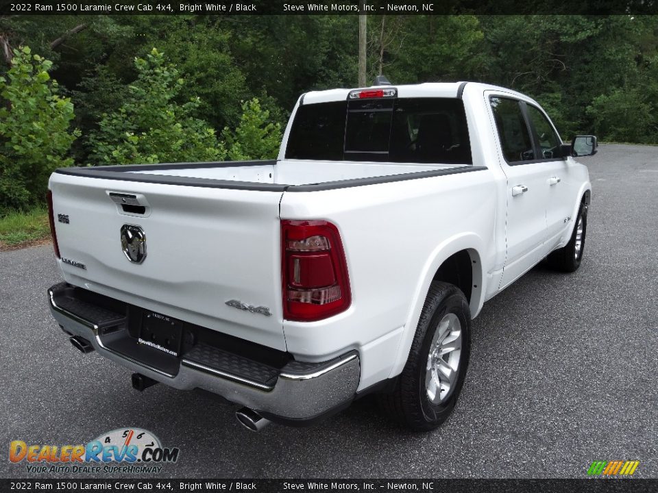 2022 Ram 1500 Laramie Crew Cab 4x4 Bright White / Black Photo #6