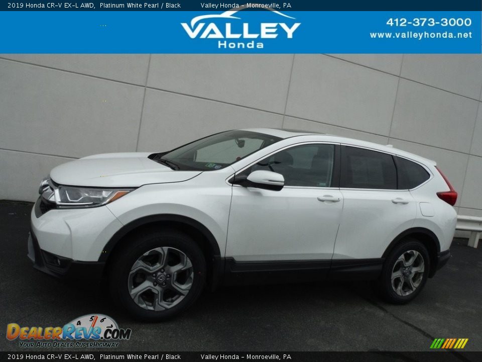 2019 Honda CR-V EX-L AWD Platinum White Pearl / Black Photo #2