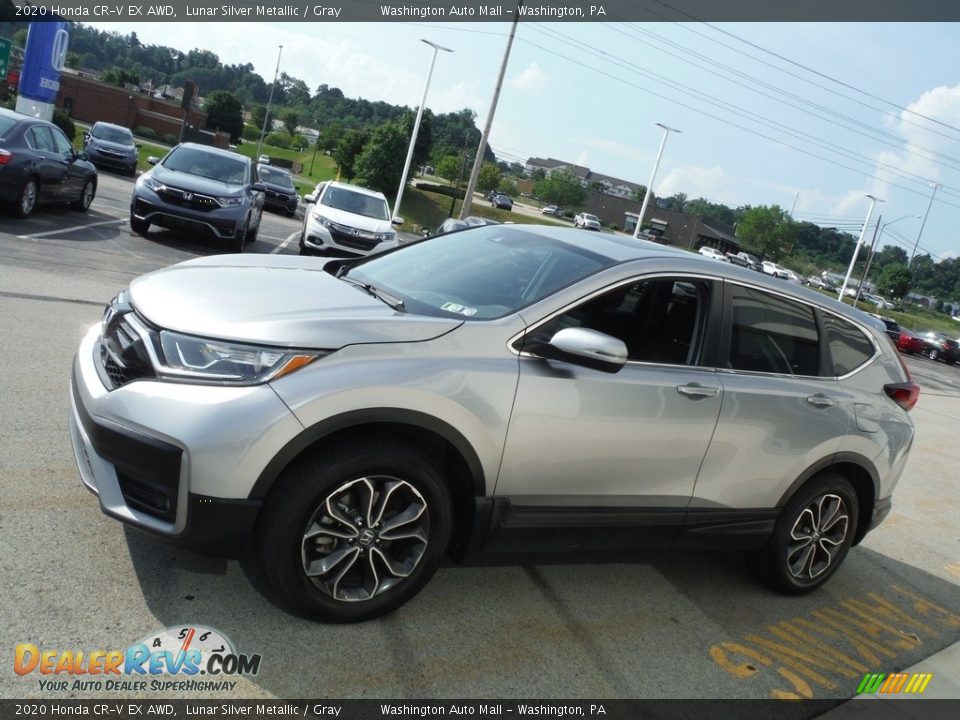 2020 Honda CR-V EX AWD Lunar Silver Metallic / Gray Photo #7