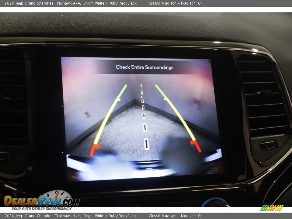 2020 Jeep Grand Cherokee Trailhawk 4x4 Bright White / Ruby Red/Black Photo #14