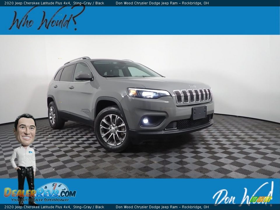 2020 Jeep Cherokee Latitude Plus 4x4 Sting-Gray / Black Photo #1