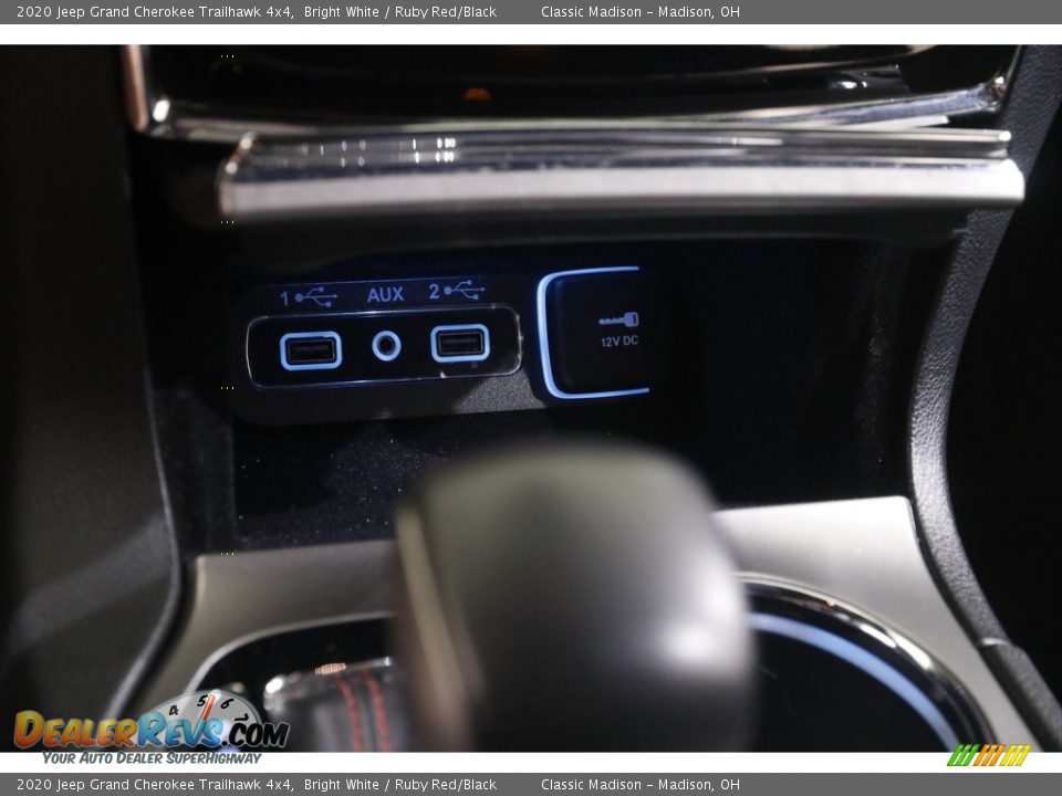 2020 Jeep Grand Cherokee Trailhawk 4x4 Bright White / Ruby Red/Black Photo #17