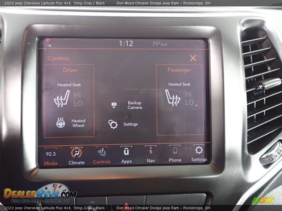 2020 Jeep Cherokee Latitude Plus 4x4 Sting-Gray / Black Photo #3