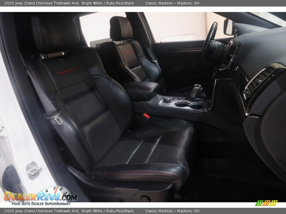 2020 Jeep Grand Cherokee Trailhawk 4x4 Bright White / Ruby Red/Black Photo #18