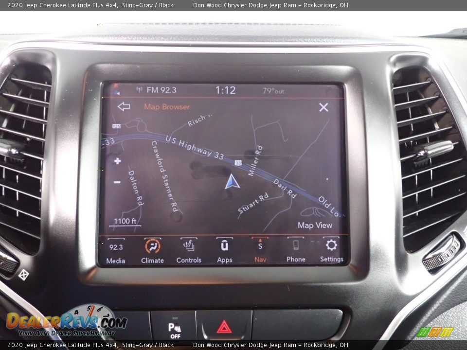 2020 Jeep Cherokee Latitude Plus 4x4 Sting-Gray / Black Photo #5