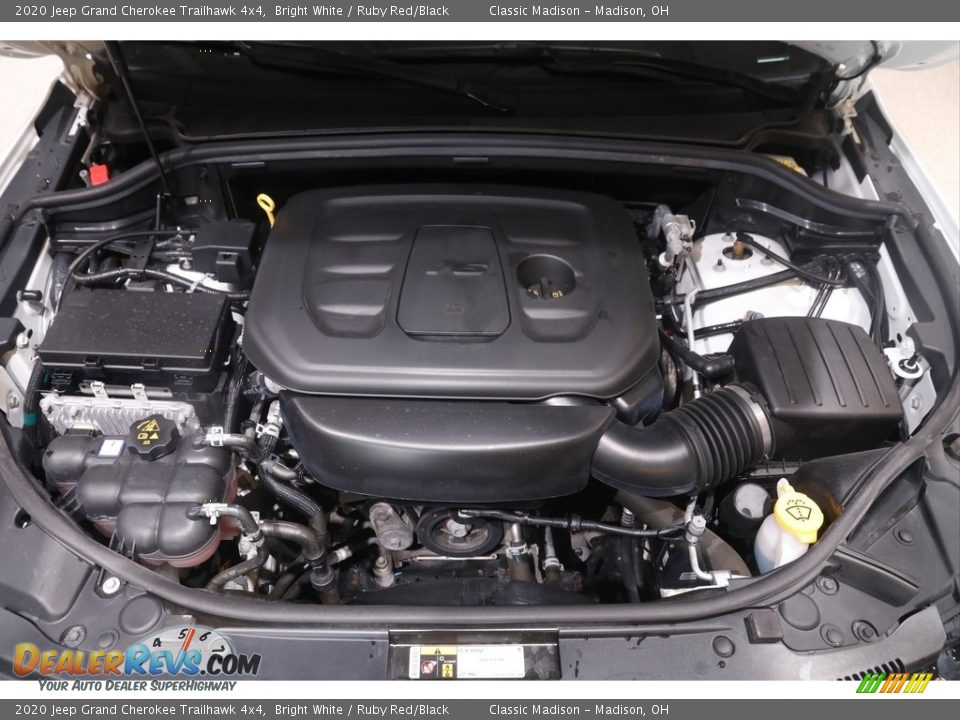 2020 Jeep Grand Cherokee Trailhawk 4x4 Bright White / Ruby Red/Black Photo #22