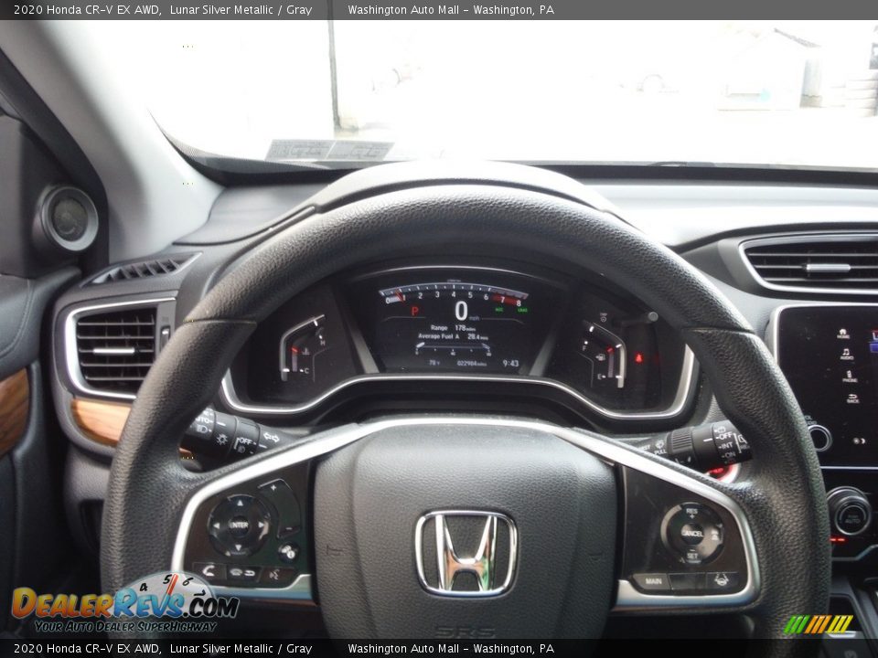 2020 Honda CR-V EX AWD Lunar Silver Metallic / Gray Photo #25